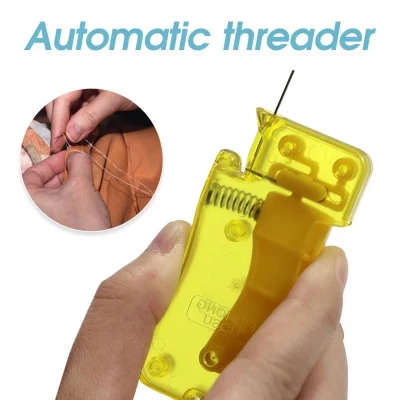 Enfiador automático de agulha com logotipo personalizado Faça você mesmo enfiador manual de costura manual Inserção de ponto Costura Dispositivo automático de linha Ferramentas domésticas