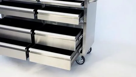 Armário de garagem de aço inoxidável Kinbox caixa de ferramentas armazenamento com 10 gavetas
