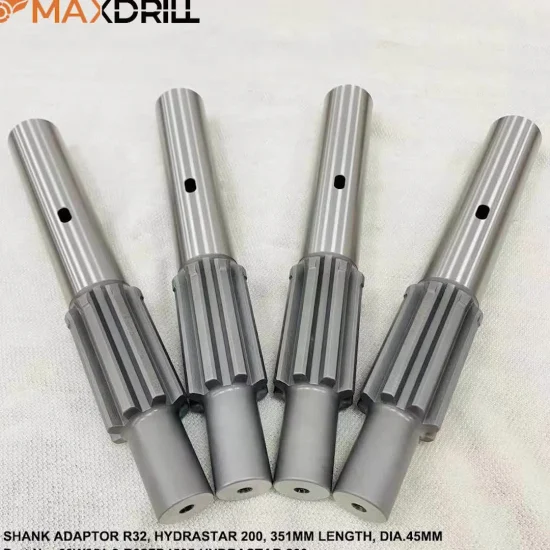 Adaptador de haste de rosca Maxdrill R32 351 mm ferramentas de perfuração de rocha fêmea ferramentas Ming para Hydrastar